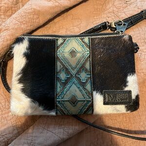 Hair on Hide/Leather Small Purse